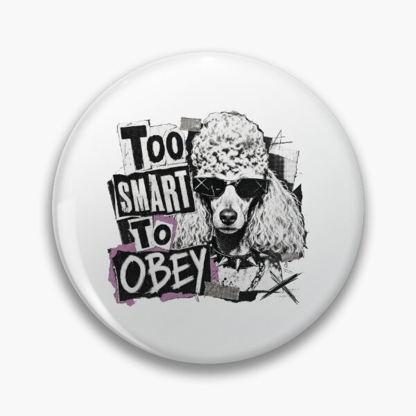 Item preview, Rebel Poodle Dog Too Smart To Obey Funny Punk Pooch designed and sold by AntiqueImages.