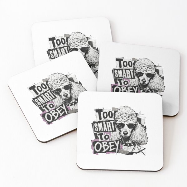 Item preview, Rebel Poodle Dog Too Smart To Obey Funny Punk Pooch designed and sold by AntiqueImages.