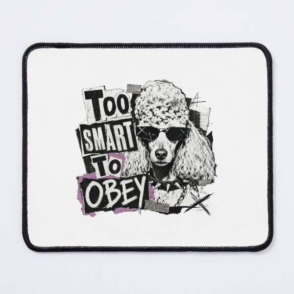 Item preview, Rebel Poodle Dog Too Smart To Obey Funny Punk Pooch designed and sold by AntiqueImages.