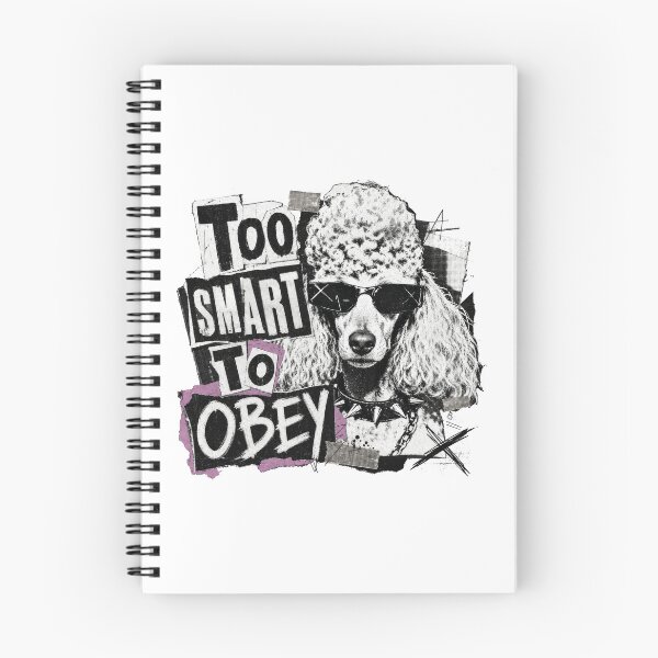 Item preview, Rebel Poodle Dog Too Smart To Obey Funny Punk Pooch designed and sold by AntiqueImages.