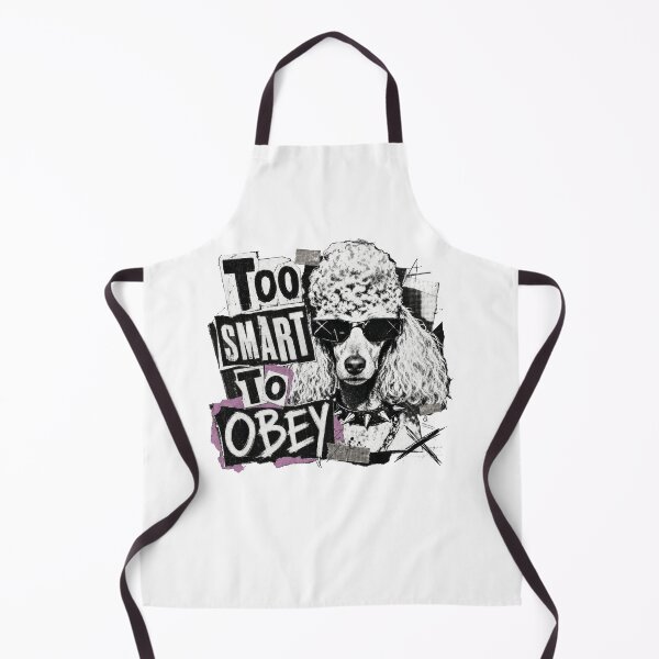 Item preview, Rebel Poodle Dog Too Smart To Obey Funny Punk Pooch designed and sold by AntiqueImages.