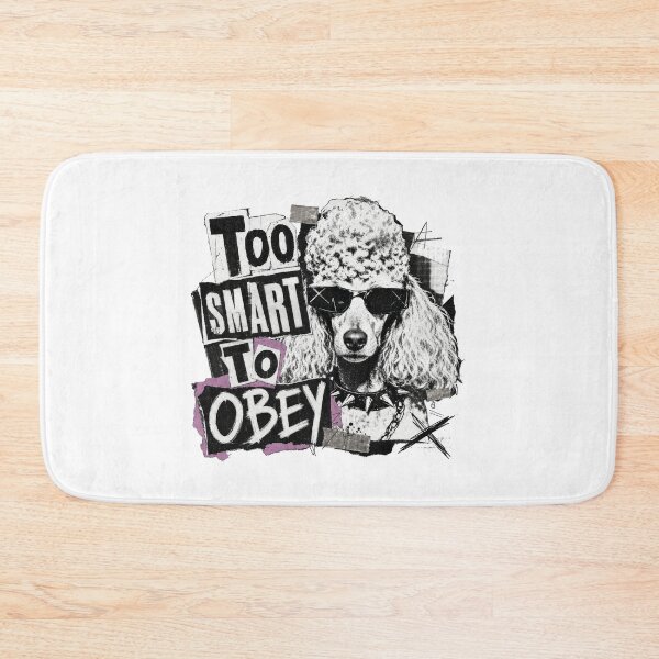 Item preview, Rebel Poodle Dog Too Smart To Obey Funny Punk Pooch designed and sold by AntiqueImages.