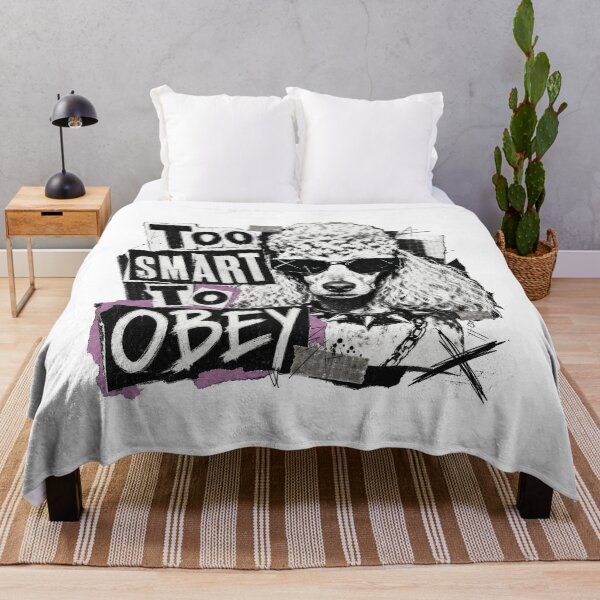 Item preview, Rebel Poodle Dog Too Smart To Obey Funny Punk Pooch designed and sold by AntiqueImages.