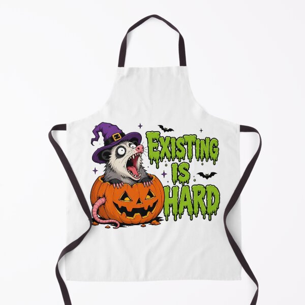 Item preview, Screaming Opossum Halloween Meme Existing Is Hard designed and sold by chattsuede.
