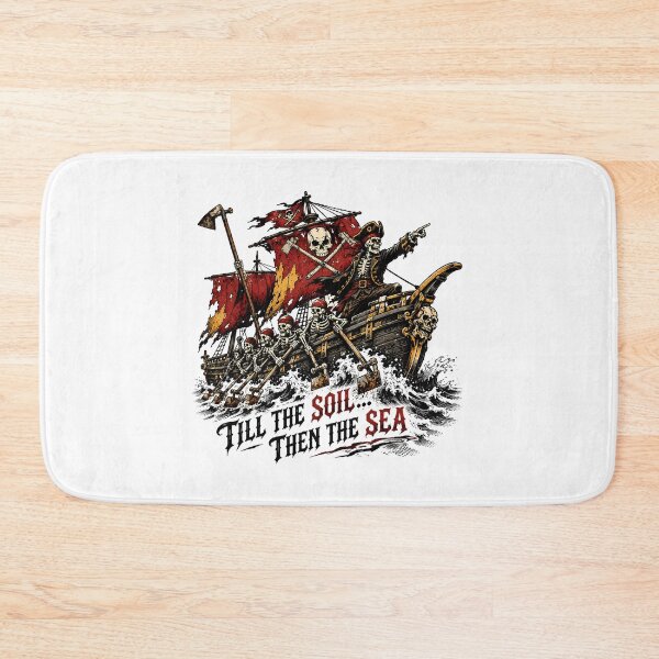 Item preview, Skeleton Pirate Farmer Till the Soil Then the Sea designed and sold by chattsuede.