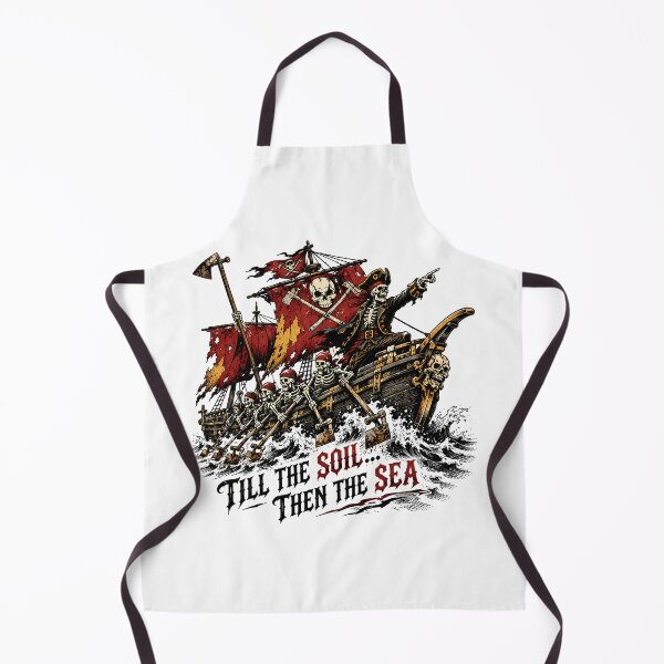 Item preview, Skeleton Pirate Farmer Till the Soil Then the Sea designed and sold by chattsuede.