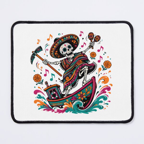 Item preview, Dia de los Muertos Skeleton Sailor with Maracas designed and sold by chattsuede.
