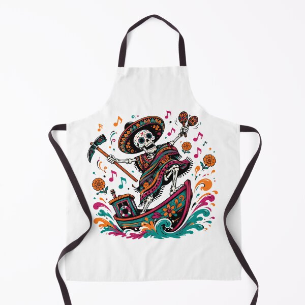 Item preview, Dia de los Muertos Skeleton Sailor with Maracas designed and sold by chattsuede.