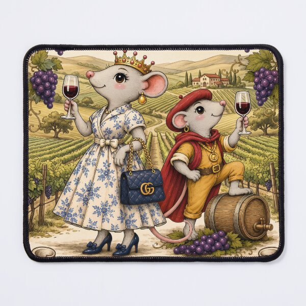 Item preview, Wine Country – Fancy Mice in the Vineyard designed and sold by matteflor.