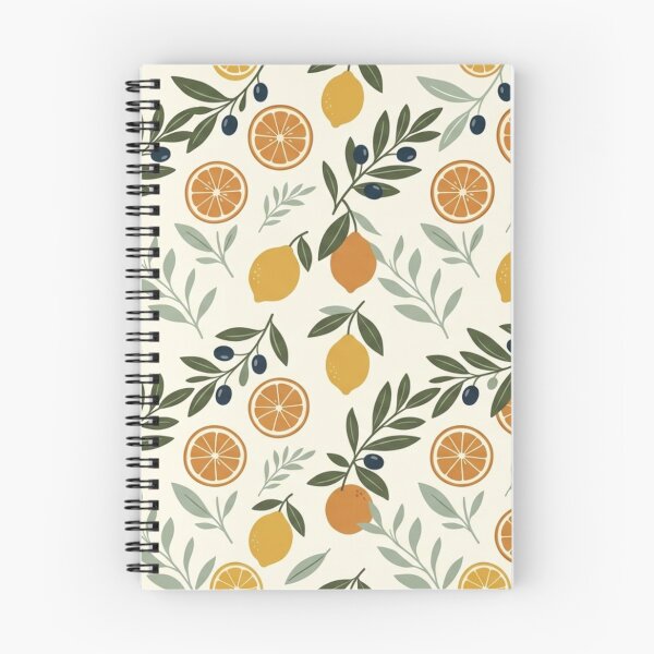 Item preview, Mediterranean Citrus & Tuscan Olive Branch Pattern designed and sold by NocturnBotany.