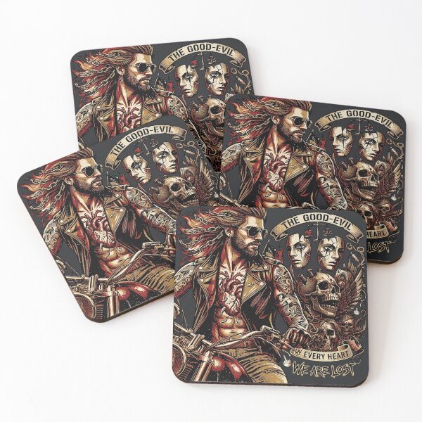 Item preview, The Good Evil Biker Heart designed and sold by Voodoo Store Paranormal Collections.
