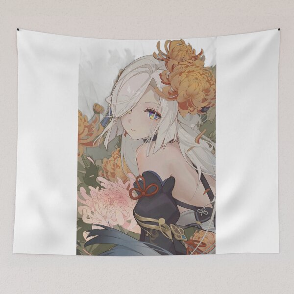 Item preview, Shenhe Flower Adorned Genshin Impact designed and sold by KomiArts.