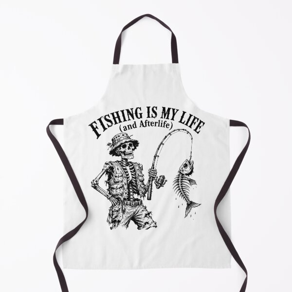 Item preview, Fishing Is My Life Skeleton Gothic Fisherman designed and sold by chattsuede.