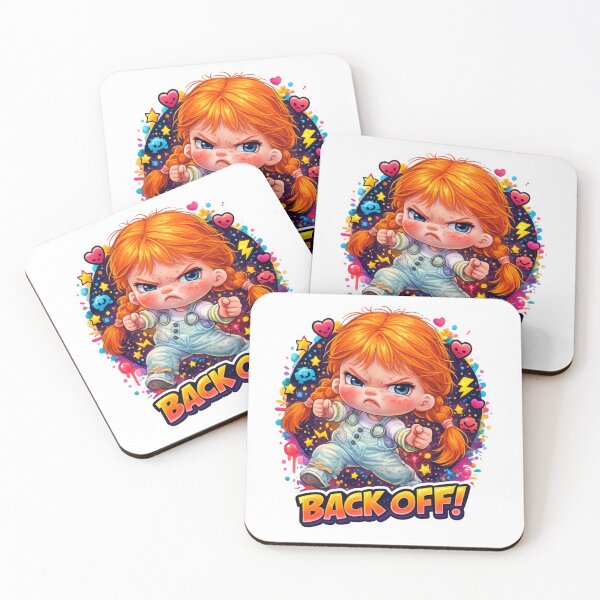 Item preview, Back Off Sassy Attitude Girl – Funny Redhead Girl Power Design designed and sold by IMOBILYARI VibeCore.