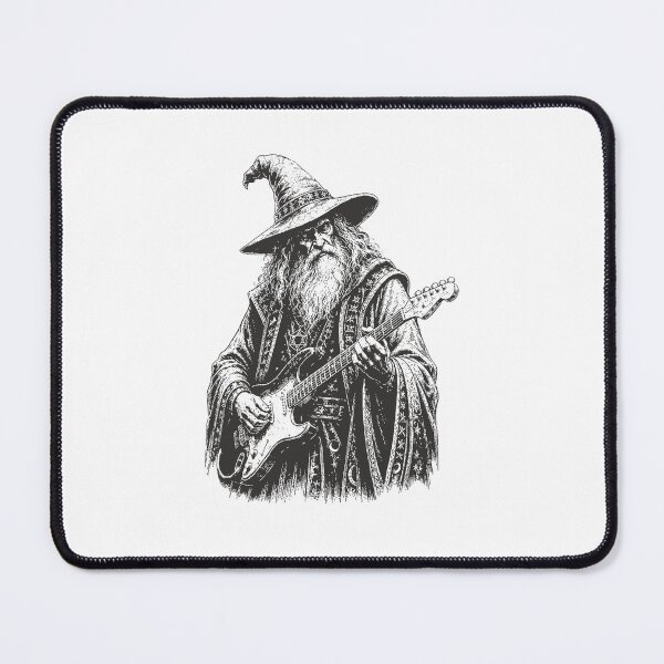 Item preview, Electric Guitar Wizard Rock Star Fantasy Guitarist Meme designed and sold by Rahamkshop.