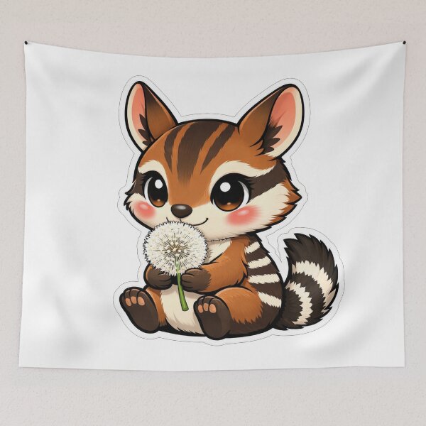 Item preview, Cute Little Chipmunk Holding A Dandelion designed and sold by Owcomm.