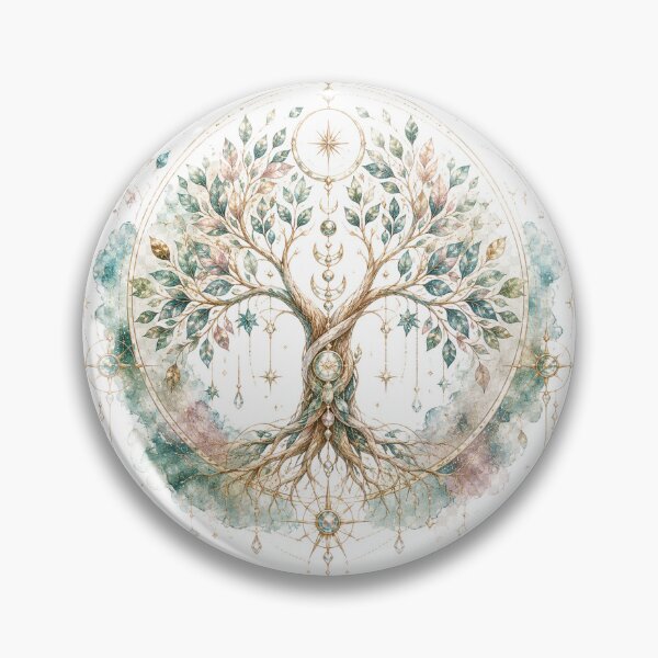 Item preview, Celestial Tree of Life | Sacred Geometry Botanical Art designed and sold by KireaDesigns.