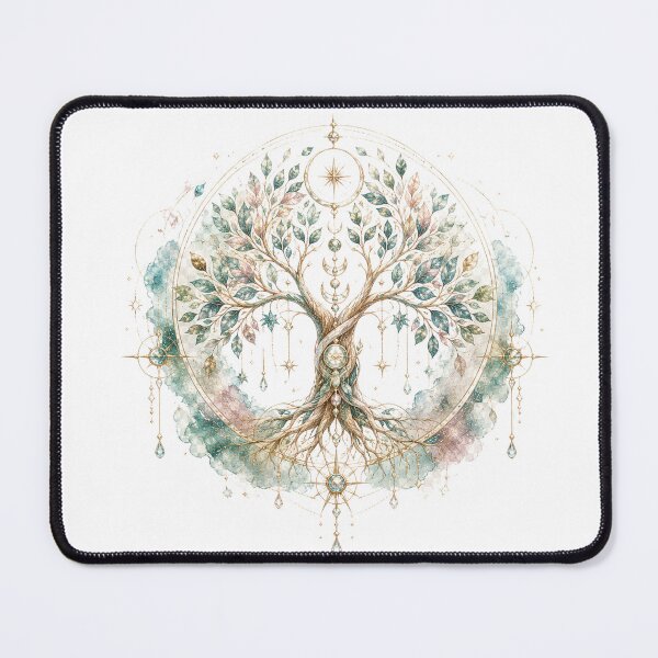 Item preview, Celestial Tree of Life | Sacred Geometry Botanical Art designed and sold by KireaDesigns.