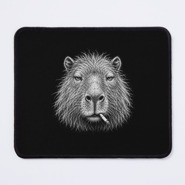 Item preview, Funny Capybara Smoking Cigarette With Scruffy Looking designed and sold by gunaone-design.