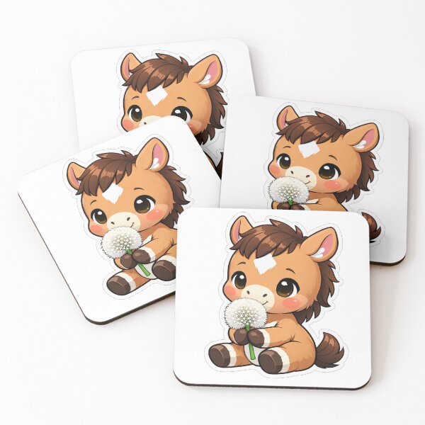 Item preview, Cute Baby Horse Holding A Dandelion designed and sold by Owcomm.
