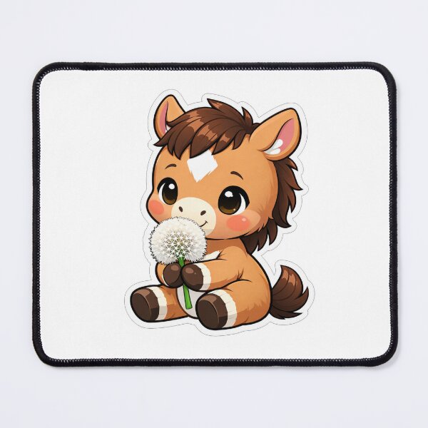 Item preview, Cute Baby Horse Holding A Dandelion designed and sold by Owcomm.