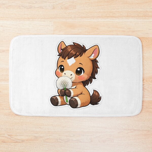 Item preview, Cute Baby Horse Holding A Dandelion designed and sold by Owcomm.