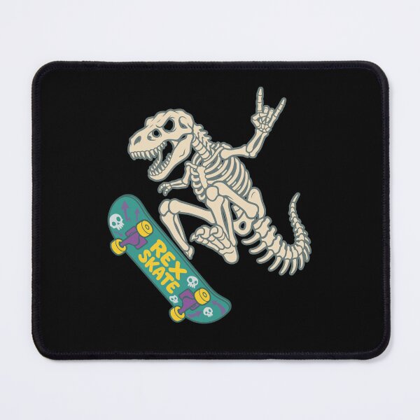 Item preview, Skateboarding T-Rex Skeleton 90s Retro Cartoon For Skater Kids designed and sold by roarsomethings.
