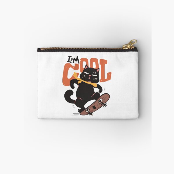 Item preview, Cool Black Cat Skateboarding Cartoon Graphic Illustration designed and sold by ahmapoy.