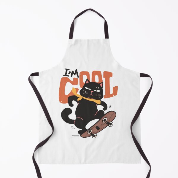 Item preview, Cool Black Cat Skateboarding Cartoon Graphic Illustration designed and sold by ahmapoy.