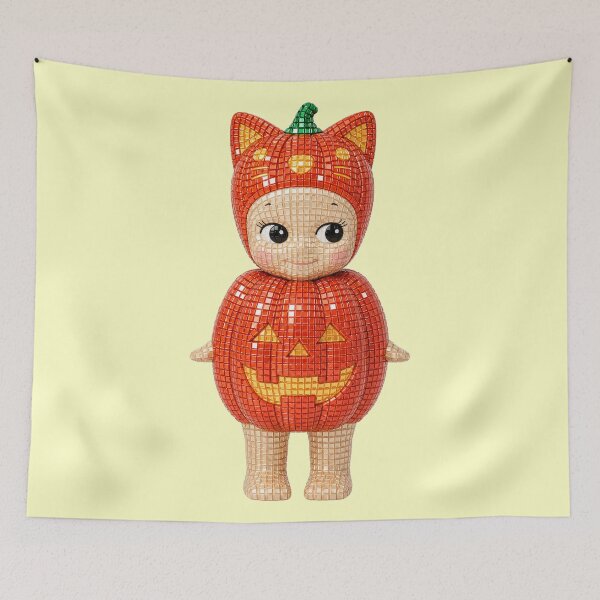 Item preview, Sonny Angel Pumpkin Cat Disco designed and sold by Ellie Dyer.