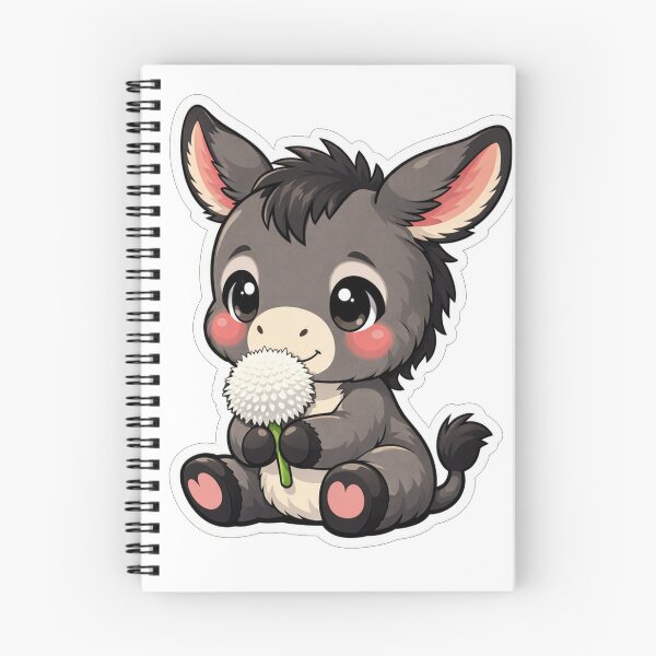 Item preview, Cute Baby Donkey Holding A Dandelion designed and sold by Owcomm.