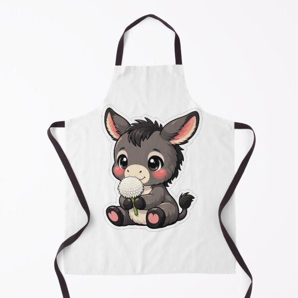 Item preview, Cute Baby Donkey Holding A Dandelion designed and sold by Owcomm.