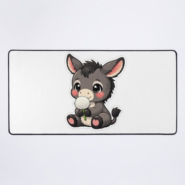 Item preview, Cute Baby Donkey Holding A Dandelion designed and sold by Owcomm.