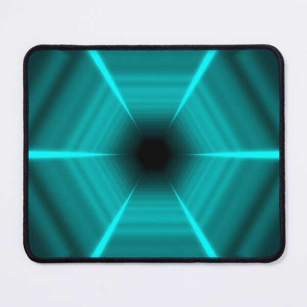 Item preview, Cyan Hexagonal Tunnel designed and sold by Electric Shock!! Design.