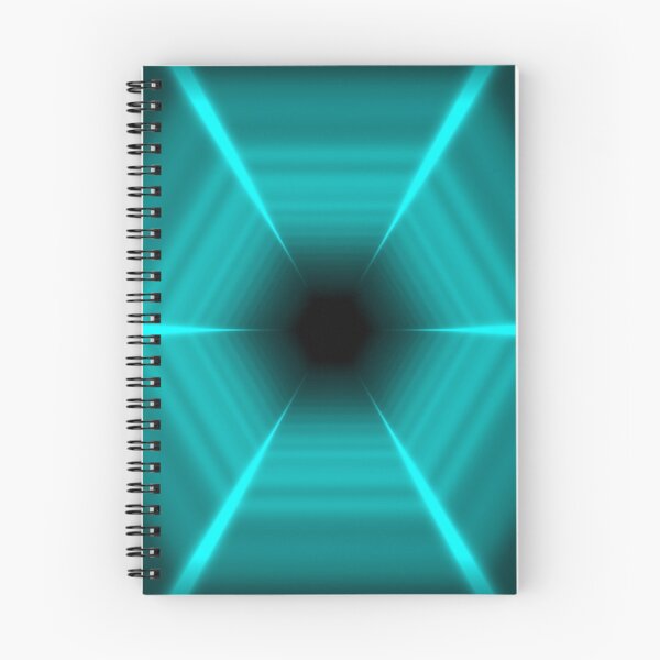 Item preview, Cyan Hexagonal Tunnel designed and sold by Electric Shock!! Design.