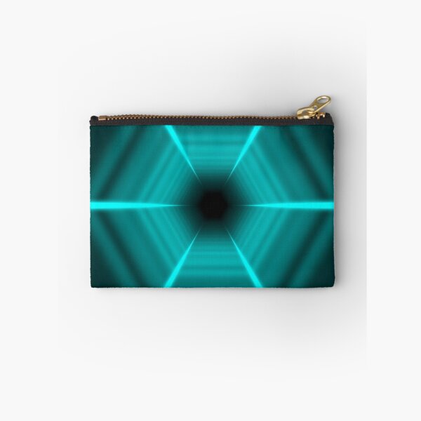 Item preview, Cyan Hexagonal Tunnel designed and sold by Electric Shock!! Design.