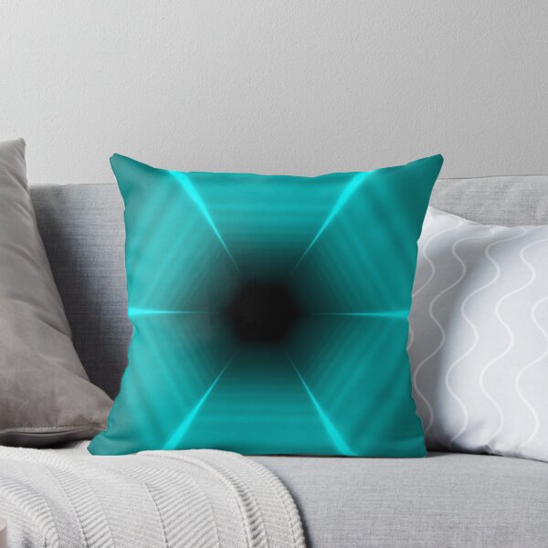 Item preview, Cyan Hexagonal Tunnel designed and sold by Electric Shock!! Design.