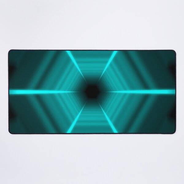 Item preview, Cyan Hexagonal Tunnel designed and sold by Electric Shock!! Design.