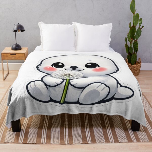 Item preview, Cute Baby Seal Holding A Dandelion designed and sold by Owcomm.