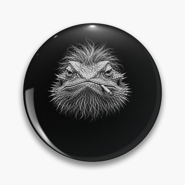 Item preview, Funny Bearded Dragon Smoking Cigarette With Scruffy Looking designed and sold by gunaone-design.