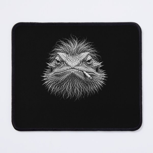 Item preview, Funny Bearded Dragon Smoking Cigarette With Scruffy Looking designed and sold by gunaone-design.
