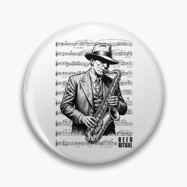 Item preview, Saxophonist Reed Ritual Saxophone Player Vintage Sheet Music designed and sold by GrandeDuc.
