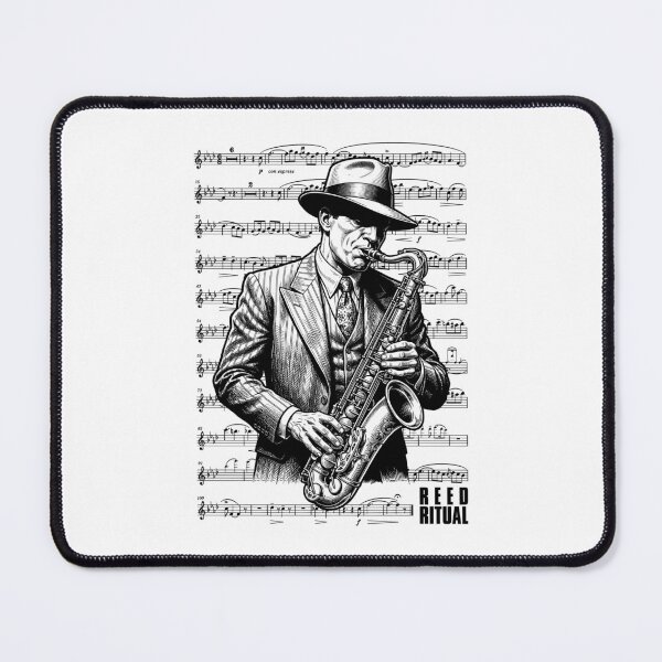 Item preview, Saxophonist Reed Ritual Saxophone Player Vintage Sheet Music designed and sold by GrandeDuc.