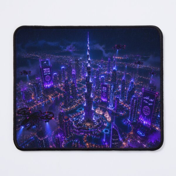 Item preview, Dubai 2150 | Futuristic Burj Khalifa | Cyberpunk Skyline designed and sold by NSAstore.