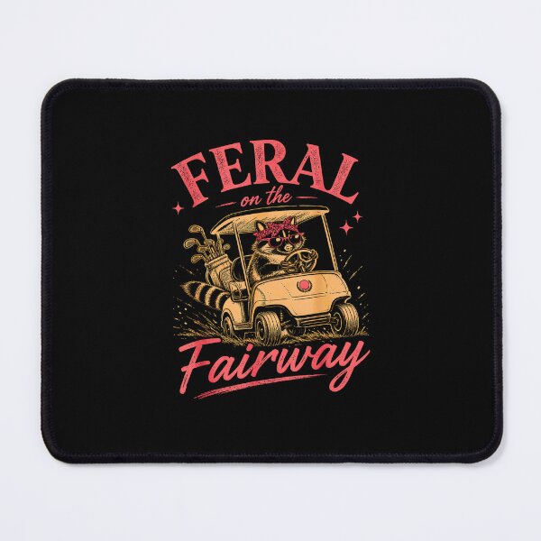 Item preview, Feral On The Fairway Funny Golf Raccoon designed and sold by Rahamkshop.