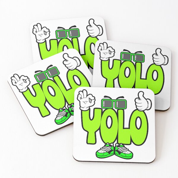 Item preview, YOLO - UNIVERSAL Design Character Bold Retro designed and sold by NFTWords.