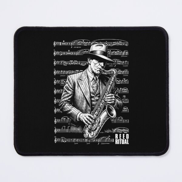Item preview, Saxophonist Reed Ritual Saxophone Player Vintage Sheet Music designed and sold by GrandeDuc.
