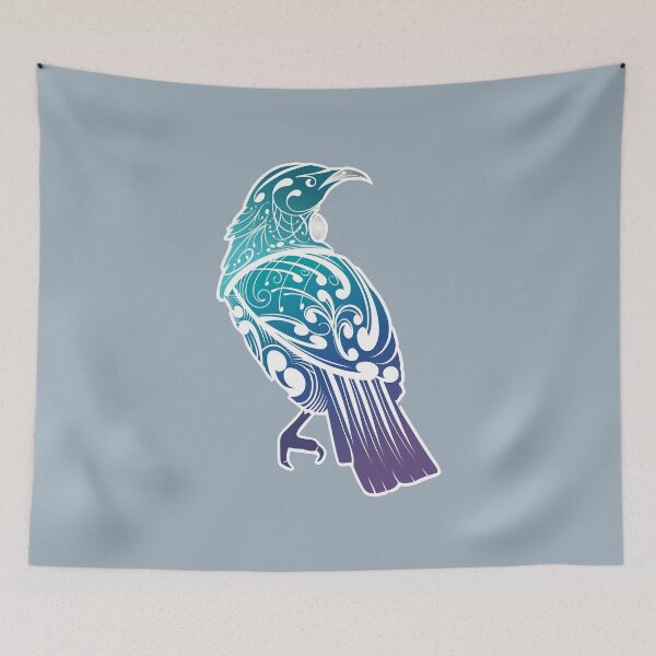 Item preview, New Zealand Native Tui Bird - Blue designed and sold by MY NEW ZEALAND.