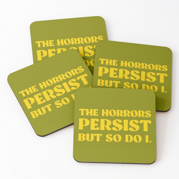 Item preview, The Horrors Persist But So Do I - GREEN/YELLOW designed and sold by butterbeansktch.