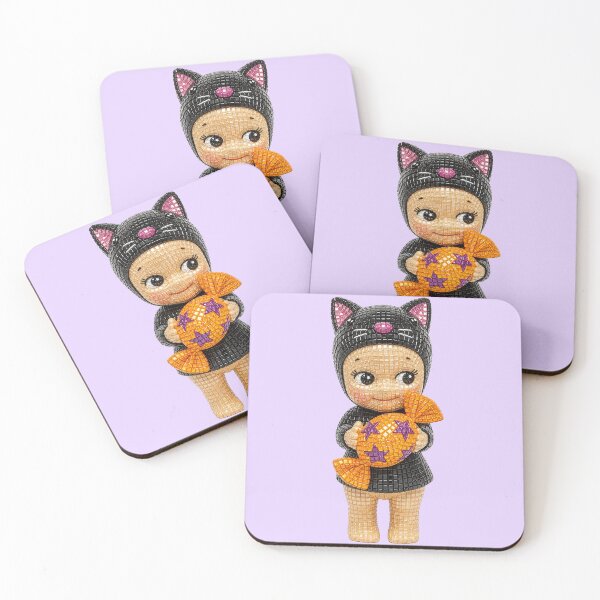 Item preview, Sonny Angel Black Cat Halloween Disco designed and sold by Eleanor Reyelt Art.